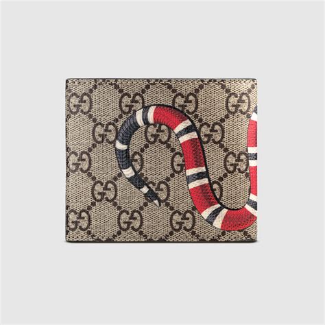 gucci supreme snake|authentic gucci snake wallet.